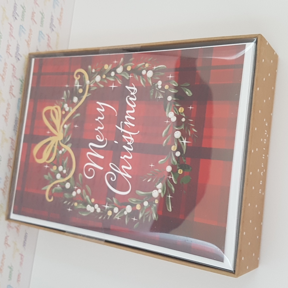 🎅🏼2/26$ NEW 30 Merry Christmas Holiday Cards with Envelopes 4.75"x 6.75"